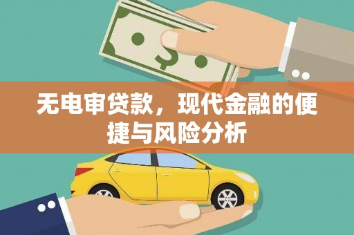 高埗无电审贷款，现代金融的便捷与风险分析