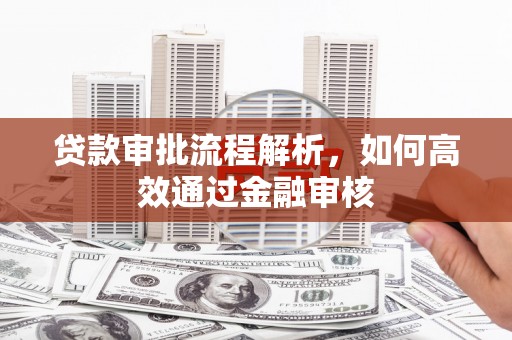 高埗贷款审批流程解析，如何高效通过金融审核