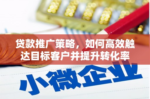 高埗贷款推广策略，如何高效触达目标客户并提升转化率