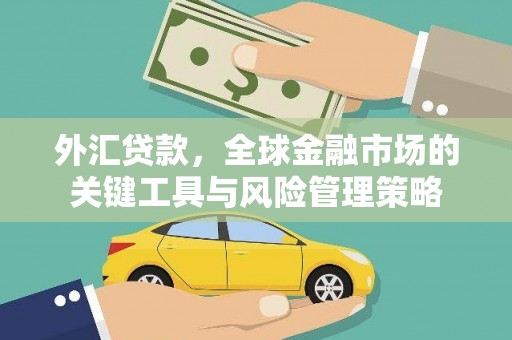 高埗外汇贷款，全球金融市场的关键工具与风险管理策略