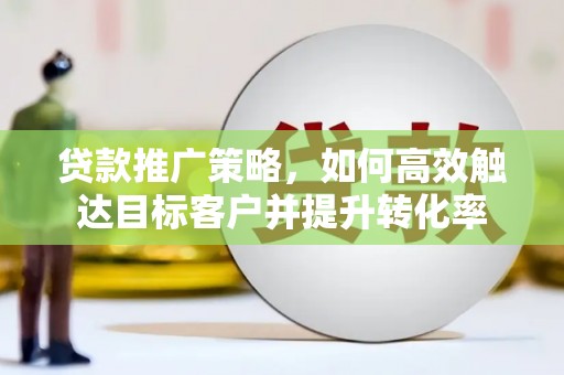 高埗贷款推广策略，如何高效触达目标客户并提升转化率