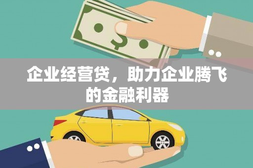 高埗企业经营贷，助力企业腾飞的金融利器