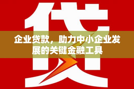 高埗企业贷款，助力中小企业发展的关键金融工具