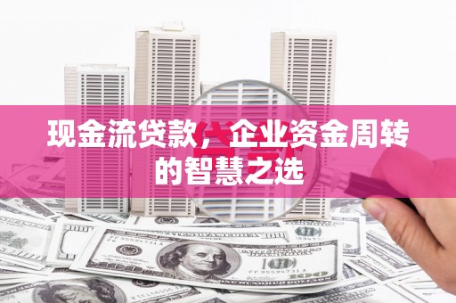 高埗现金流贷款，企业资金周转的智慧之选