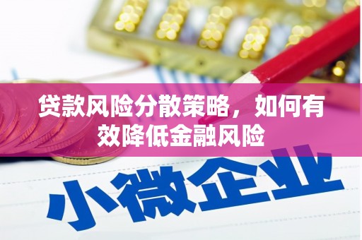 高埗贷款风险分散策略，如何有效降低金融风险