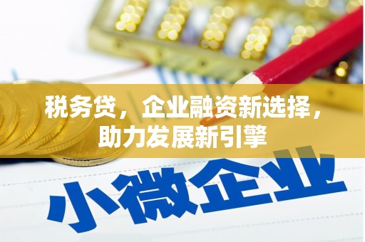 高埗税务贷，企业融资新选择，助力发展新引擎