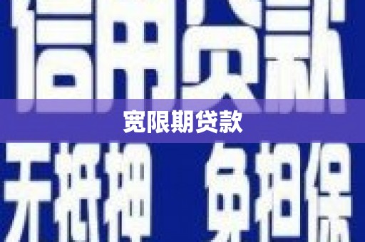 高埗宽限期贷款