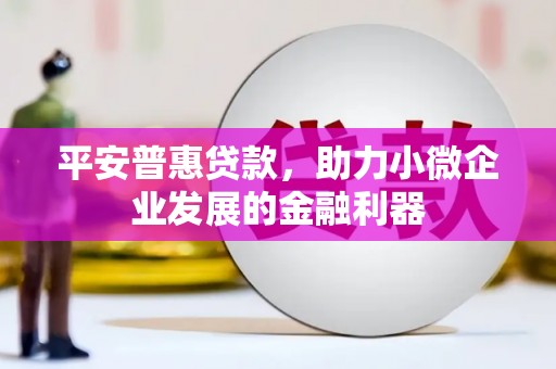 高埗平安普惠贷款，助力小微企业发展的金融利器