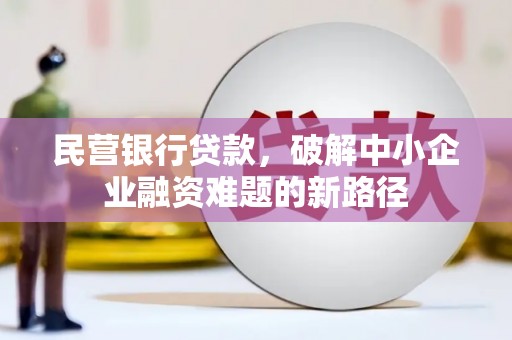 高埗民营银行贷款，破解中小企业融资难题的新路径