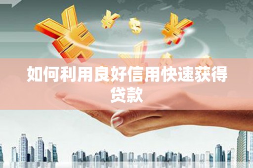 高埗如何利用良好信用快速获得贷款
