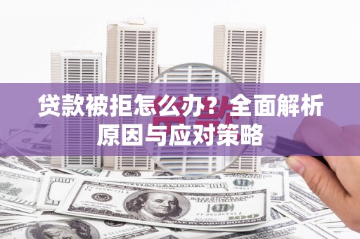 高埗贷款被拒怎么办？全面解析原因与应对策略