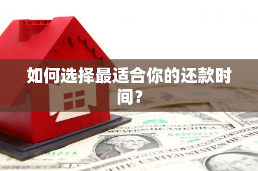 高埗如何选择最适合你的还款时间？